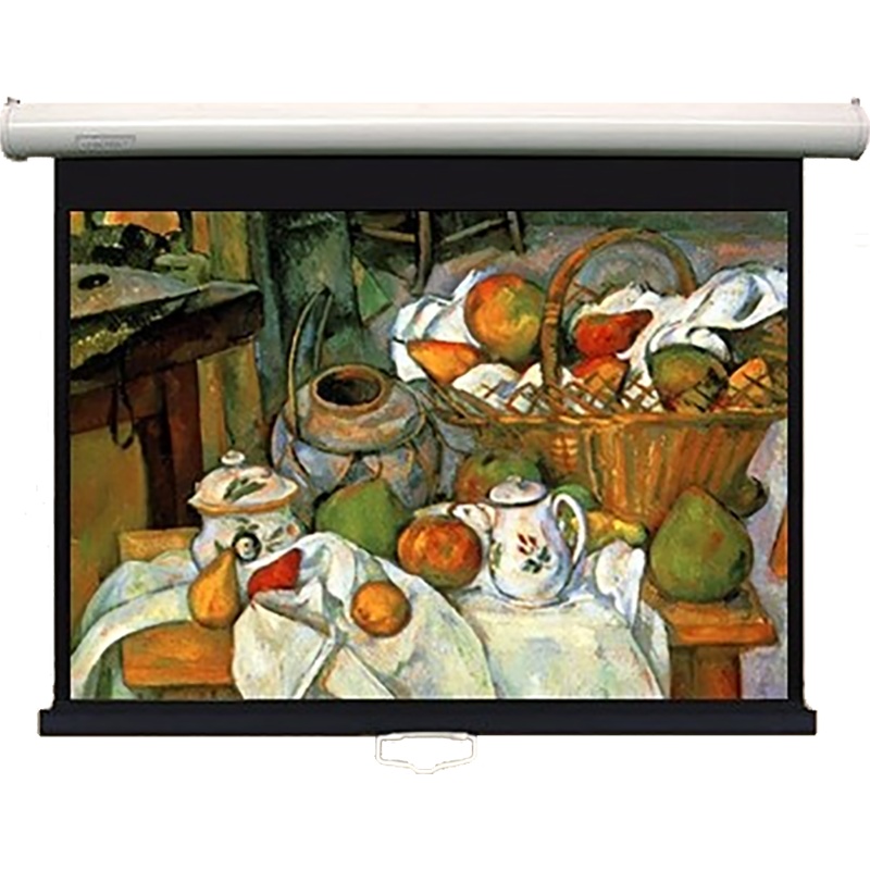 经科JK投影幕布S2 100寸16:9手动自锁白塑幕投影机幕布投影仪幕布