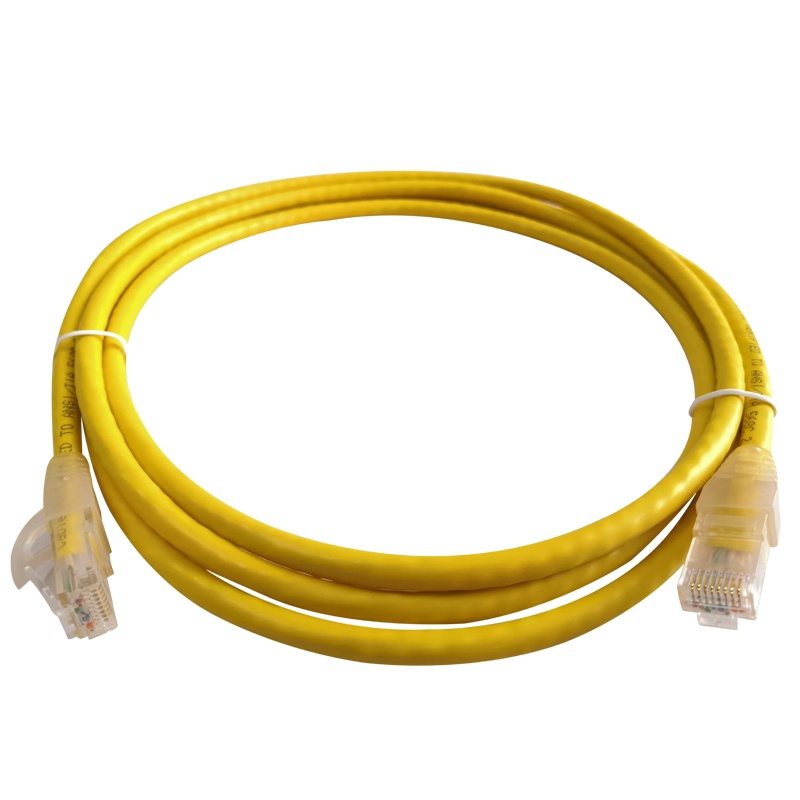 莱讯(lansan) 一秒寻线 超五类 非屏蔽 跳线 低烟无卤 黄色 2M