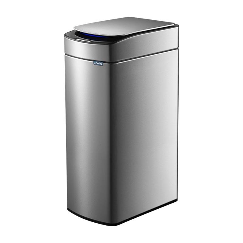优百纳家用智能充电式感应垃圾桶办公室不锈钢大容量负离子净味杀菌垃圾桶 极光30L