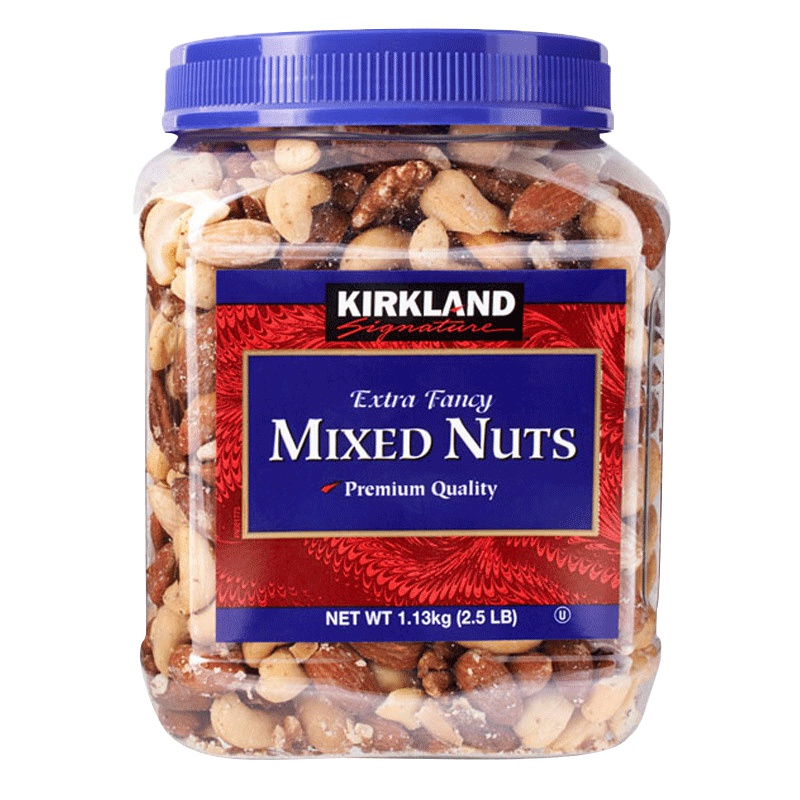 [营养师推荐]科克兰(KIRKLAND)盐焗特选综合坚果 净重1130g/罐 柯克兰 柯可蓝 坚果零食美国进口