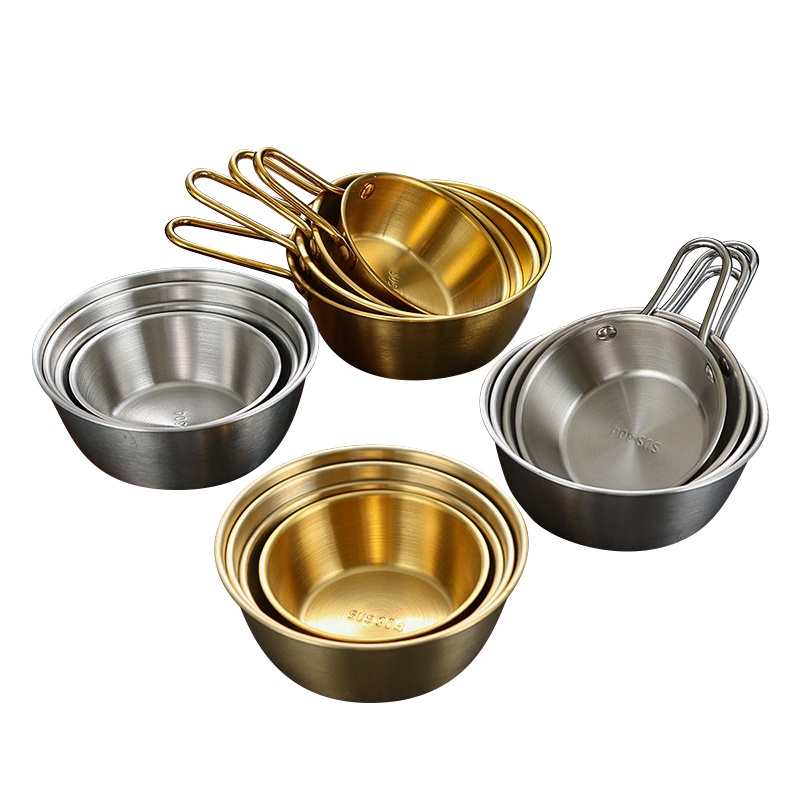 是尚 304不锈钢米酒碗带把调料碗