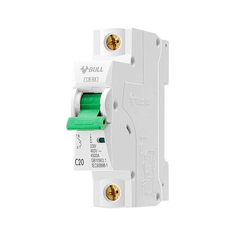 公牛(BULL) 空气开关 1P小型断路器 1P单极20A 家用电源空开 LB-63C20/1