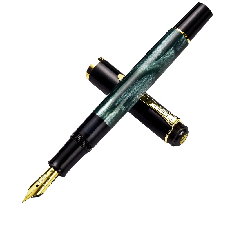 百利金(Pelikan ) M200德国进口钢笔墨水笔商务礼品笔24K镀金笔尖