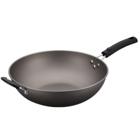 PFT-8035 摔不烂精品炒锅34CM(无盖配彩盒)优质精铁基材 高温铸造 健康少油烟 导热快速 受热均匀