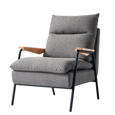 林氏家居沙发椅北欧沙发简约单人布艺沙发轻奢ins懒人椅子dy20