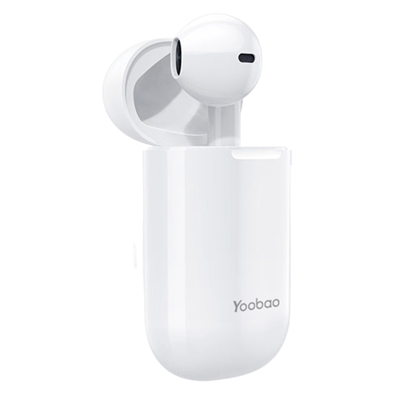 羽博 耳机无线蓝牙5.0耳机YB-501 白色 入耳式迷你跑步运动小耳塞通用适用于华为华为苹果跑步单耳耳机