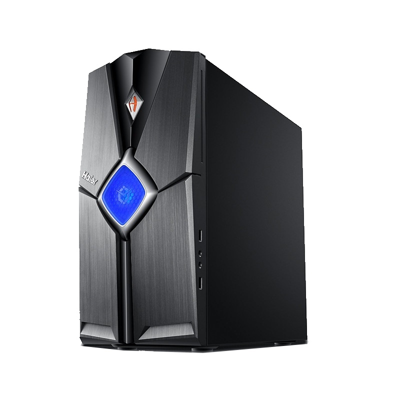 海尔(Haier)轰天雷V80 台式电脑主机(Intel i5-8400 8G 1TB+128GB GTX1060 6G独显 正版Win10)平面设计娱乐电竞游戏吃鸡主机