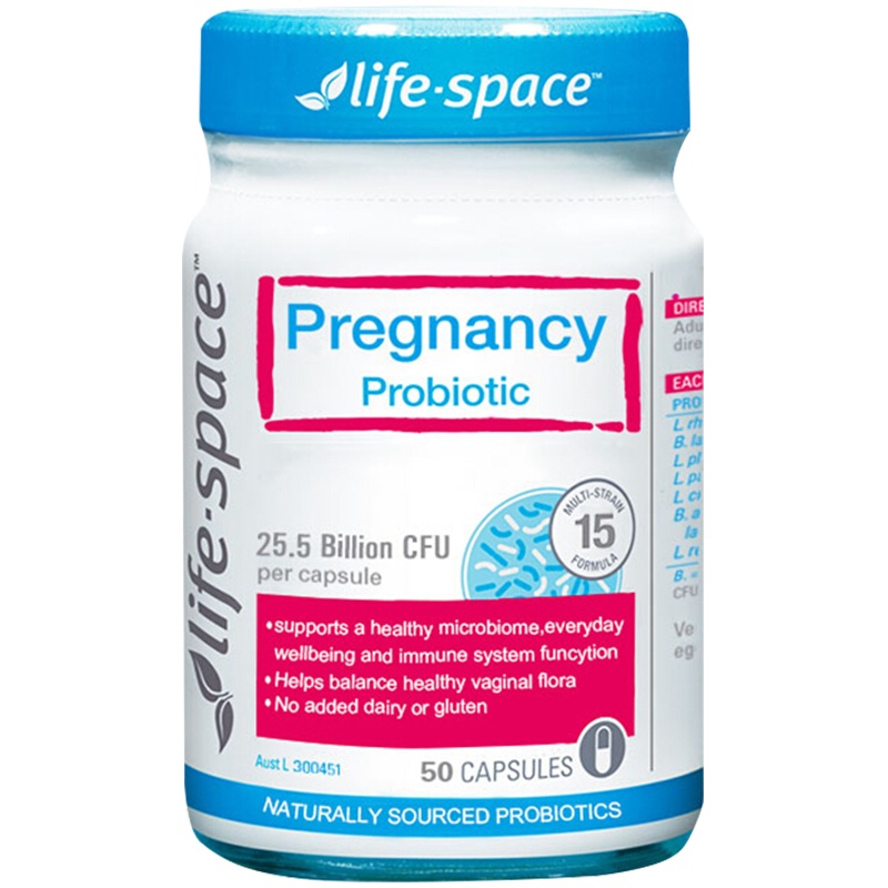 Life Space益倍适孕期益生菌孕妇女性益生菌胶囊 50粒/瓶 澳洲进口