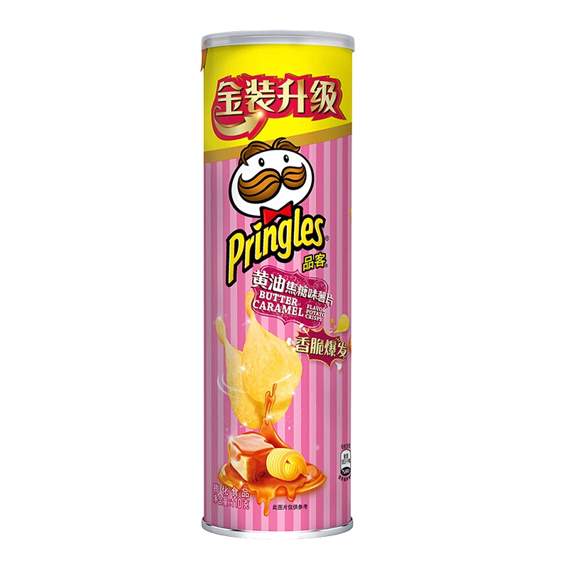 品客(Pringles)薯片黄油焦糖味110g(新老包装随机发货)