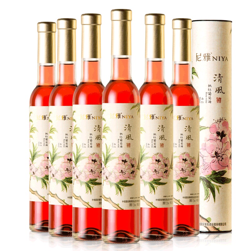 尼雅红酒 清风桃红葡萄酒375ml*6