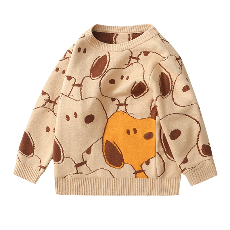 史努比SNOOPY童装儿童毛衣男宝宝春秋新款毛衫男孩长袖上衣