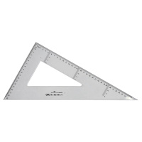 得力6440三角尺40cm(套)高精度 直尺 尺子 便携式 家用办公 精准测量