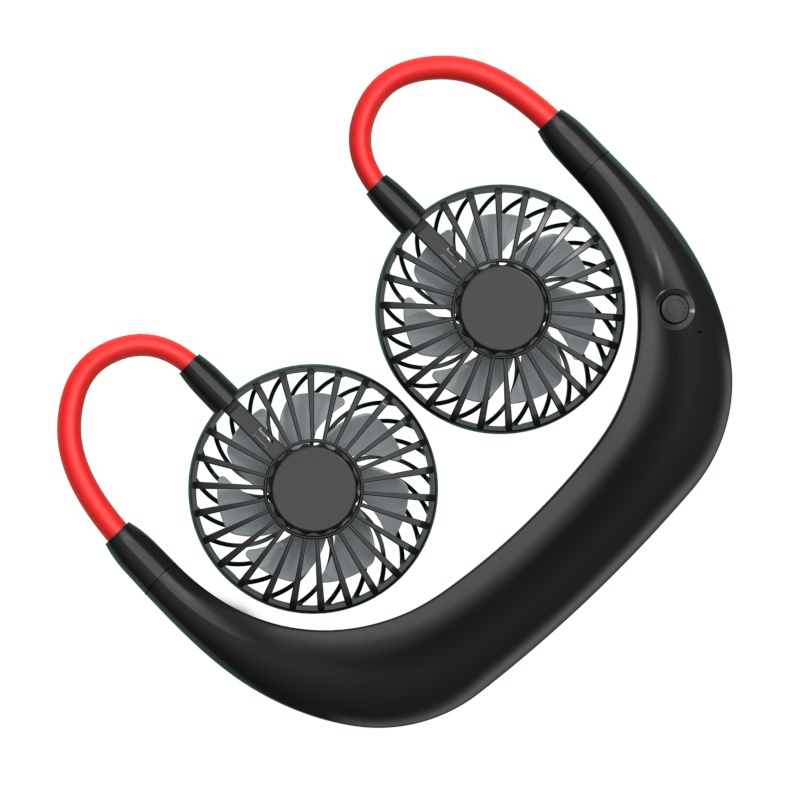 古尚古小型电风扇便携式学生usb可充电迷你随身手持桌面床上用懒人挂脖子运动大风力办公室宿舍降温