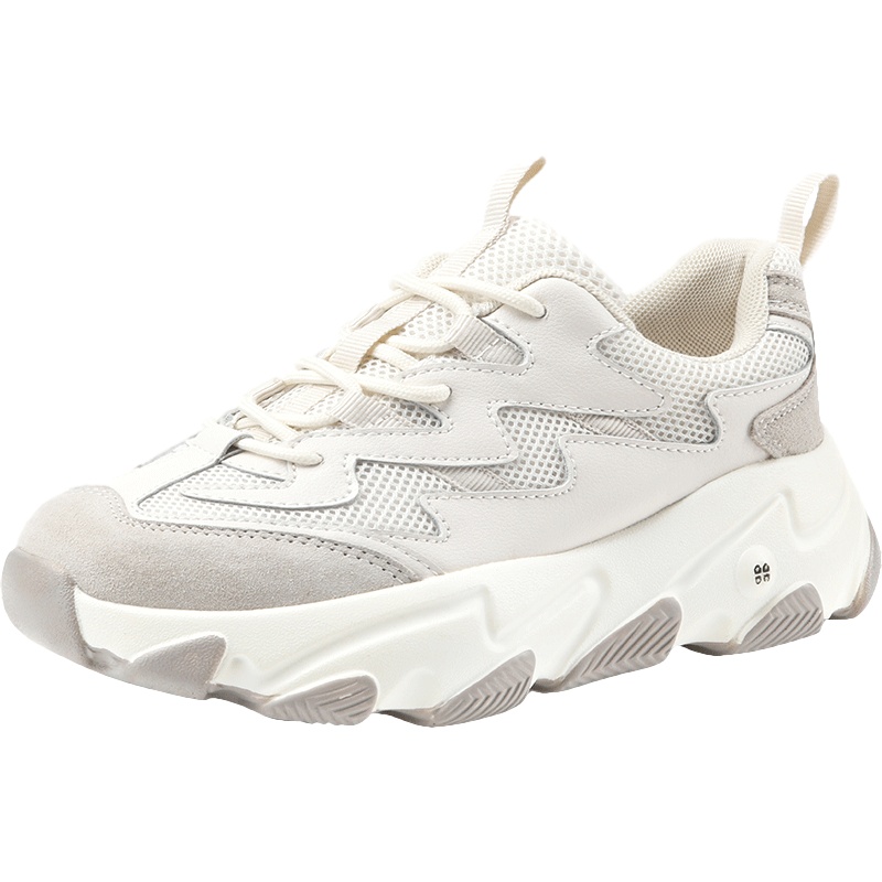 公猴老爹鞋女2020春秋季新款真皮网红休闲ins潮超火跑步运动鞋