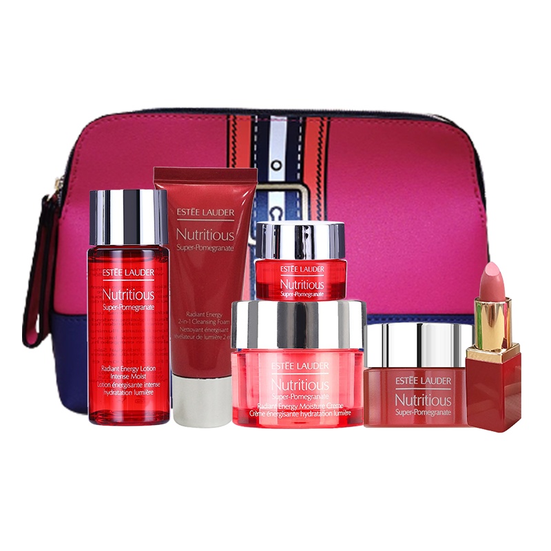 【美妆随心卡专属礼盒-C1】雅诗兰黛2020春夏鲜活亮采系列7件旅行装T1