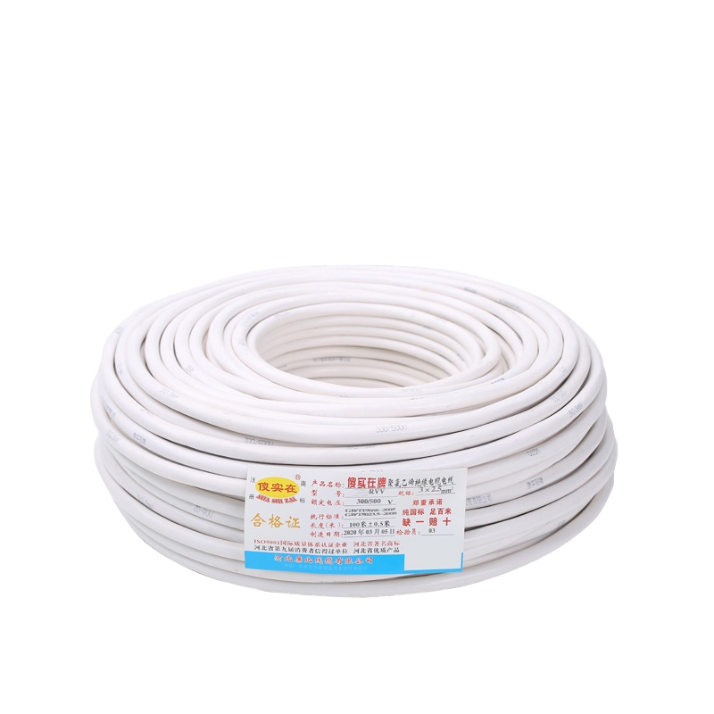 傻实在 电线 国标软铜护套线 100米/盘 RVV 3*2.5mm² 盘