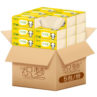 [门店线下活动,线上不发货勿拍][5包装]织梦原生竹浆4层加厚240张抽纸3021