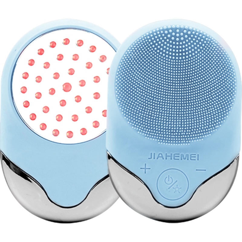 佳禾美光子嫩肤洗脸仪电动硅胶洁面仪器洗面毛孔清洁神器美容机 HM-C101 蓝色