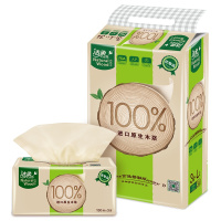 洁柔 抽纸 自然木系列 三层150抽*3包 大规格 餐巾纸 面巾纸 新老包装交替发