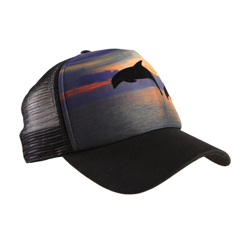 快乐狐狸（ActionFox）运动户外男女时尚棒球帽奇特风景图案卡车帽3668