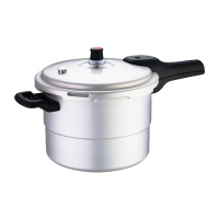 苏泊尔(SUPOR)好帮手压力锅22cm带蒸格高压锅快锅铝制YL229H2明火专用(XF)