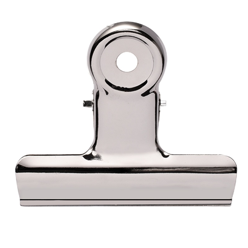 正彩(ZNCI)2611圆形夹/不锈钢票夹子/票据夹/金属铁票夹办公用品文具75mm 6只/袋