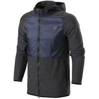 New Balance/NB男装长袖上衣休闲运动服AMJ81031 AMJ81031-BK深蓝色+灰色 L