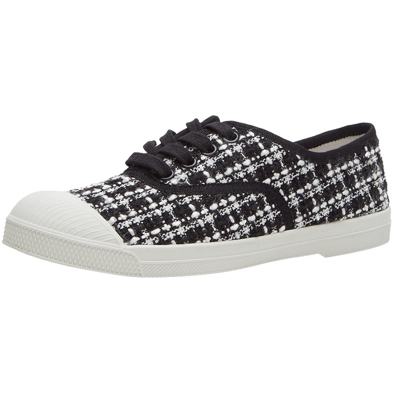 热风女士格纹休闲鞋