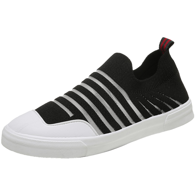 狄恩纪夏季袜子鞋女鞋ins百搭潮鞋2019新款透气一脚蹬网面懒人平底单鞋