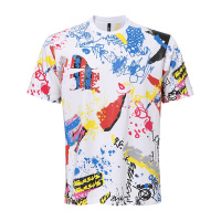 19ss新品 VERSUS VERSACE范思哲 男士彩绘涂鸦圆领全棉短袖T恤