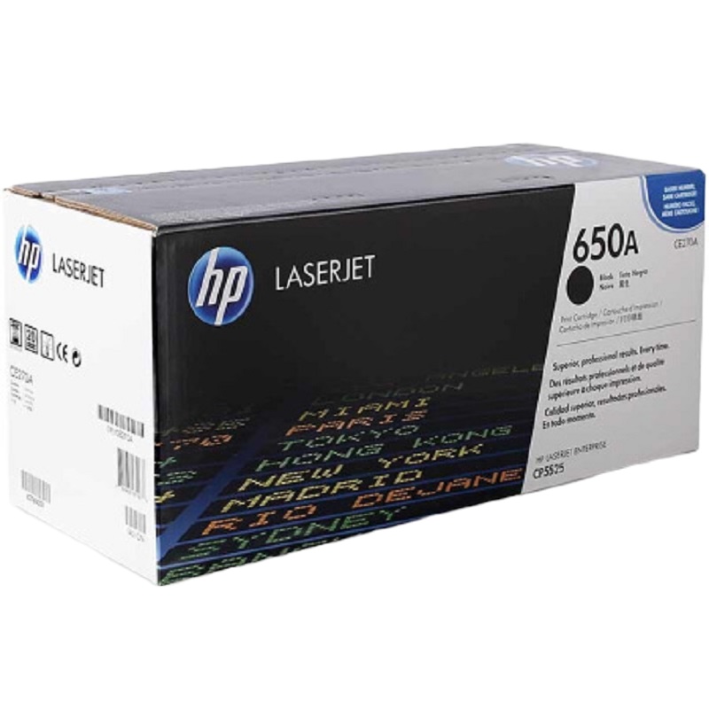惠普(HP) LaserJet CE270A黑色硒鼓650A 适用于LaserJet CP5520