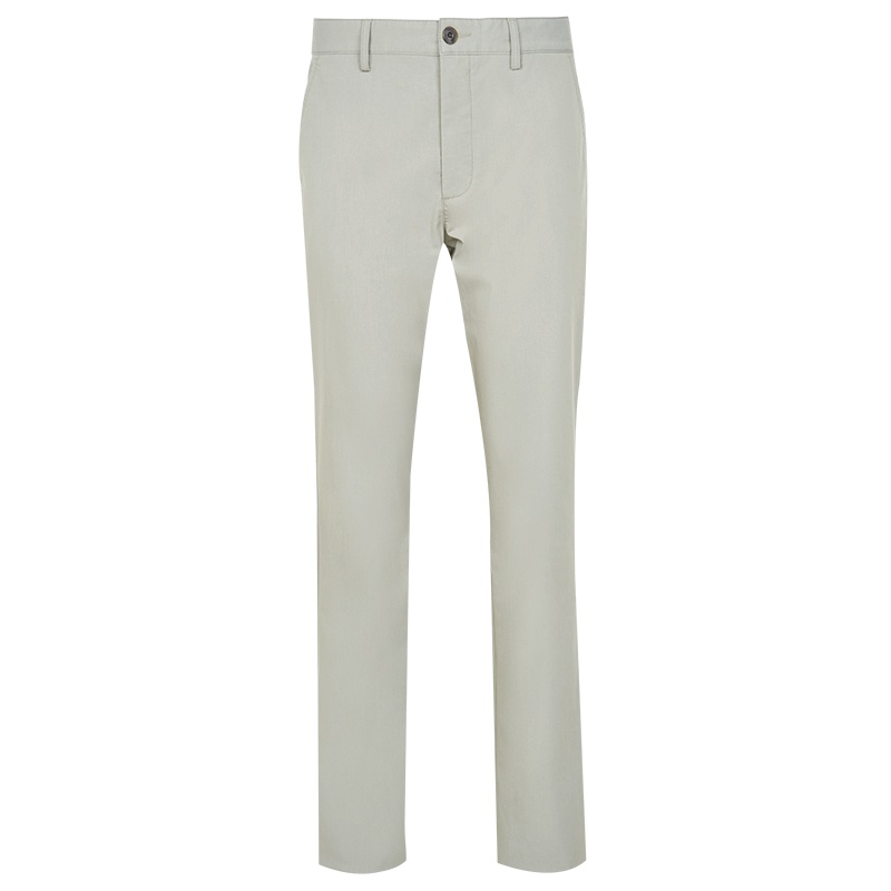 鄂尔多斯ERDOS 春夏轻薄简约纯色百搭含丝直筒男士休闲裤