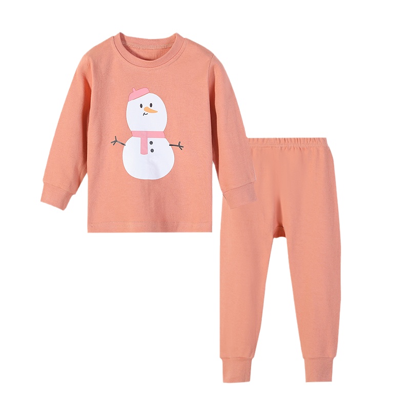 猫人宝宝秋衣秋裤纯棉抗菌套装女童春秋装保暖秋季睡衣女童内衣