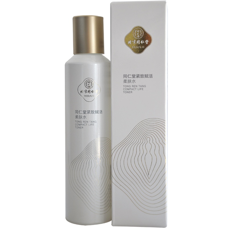 同仁堂紧致赋活柔肤水120ml 收缩毛孔 补水保湿 补充胶原蛋白 紧肤抗皱 草本配方 不含重金属 不含酒精 瞬间渗透