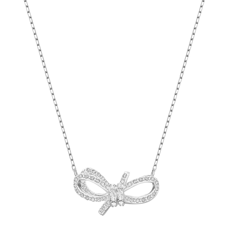 SWAROVSKI施华洛世奇 银色蝴蝶结项链 5440643