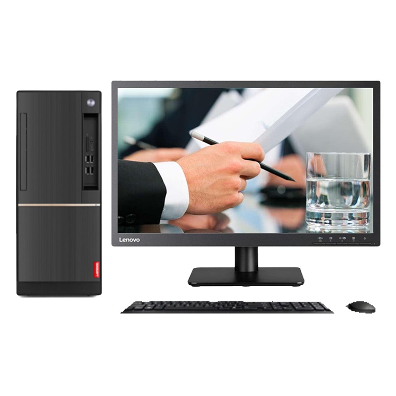 联想ThinkCentre M920T 台式电脑 21.5英寸屏（Intel I5 9500F 8GB 1TB+256GB固态 2G独显 W10H）