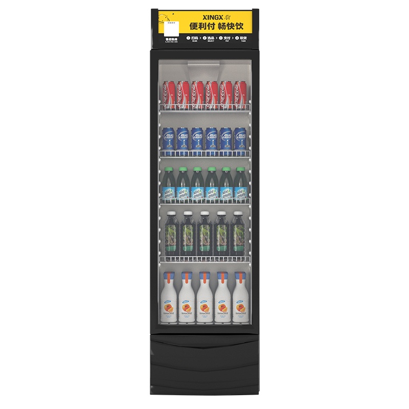 星星(XINGX) 230升 展示柜 饮料柜 冷藏柜 商用立式冷柜 玻璃门 超市大容量冰箱 LSC-230F
