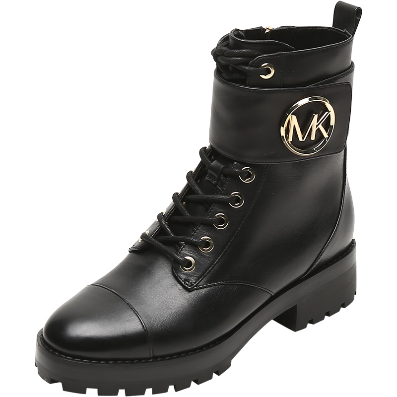迈克·科尔斯 MICHAEL KORS MK女鞋 皮革系带靴子短靴40F0TAFB5L