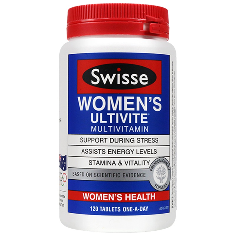 Swisse女士复合维生素营养片120粒/瓶矿物质草本精华 中老年更年期女性营养补充增强免疫植物精华抗疲劳 澳洲进口