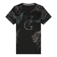 卡帝乐鳄鱼(CARTELO短袖t恤男夏季新款纯色圆领衫中青年休闲男丝光棉T恤