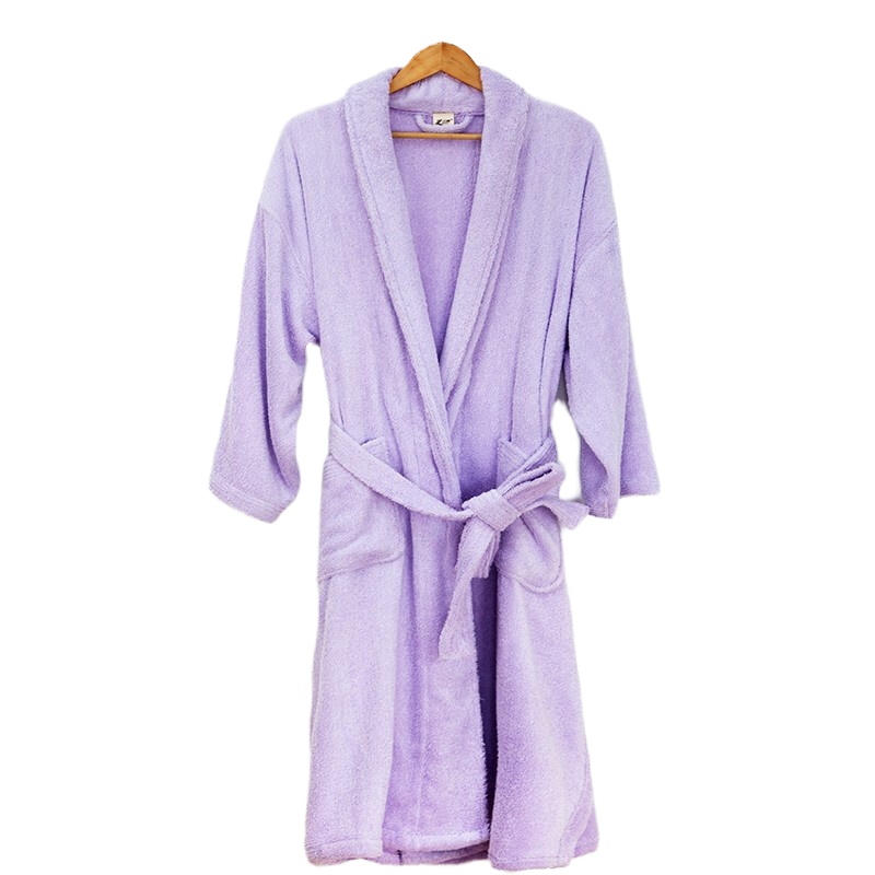 三利 纯棉加厚休闲睡袍 星级酒店会所浴衣 情侣装家居服 男女汗蒸桑拿服 四季通用