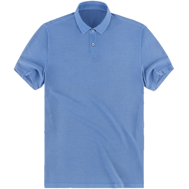 布先生新款夏季翻领轻商务短袖T恤 纯棉透气洗水男装AF10906