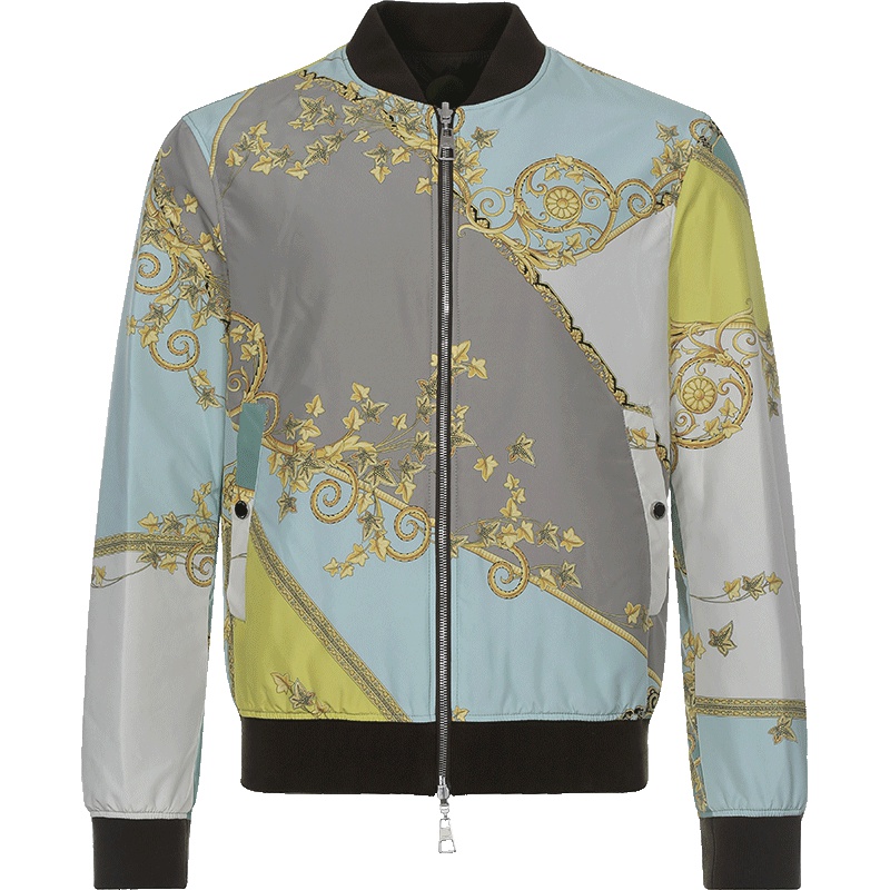 VERSACE COLLECTION 范思哲男士两面穿薄棉夹克棒球服 V500600 VT02103