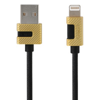 REMAX 苹果数据线 lighting 接口iphone xs 8P手机通用充电线 2.4A 黑色