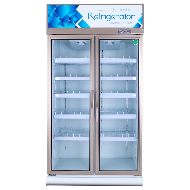 德玛仕(DEMASHI) 展示柜冷藏 LG-880FB立式冰柜商用 冰箱保鲜柜 冰吧超市饮料柜全铜管 双门580L|风冷