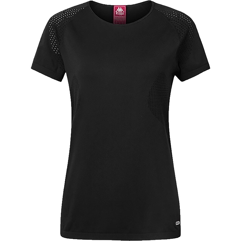 卡帕（Kappa）运动女款半袖T恤休闲舒适圆领短袖K0922TD08F