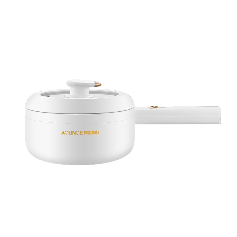 奥林格学生宿舍电 煮锅家用煮面小电锅1-2人小功率寝室电火锅煎炒一体锅1.6L小锅 不带蒸笼ZG-A17A