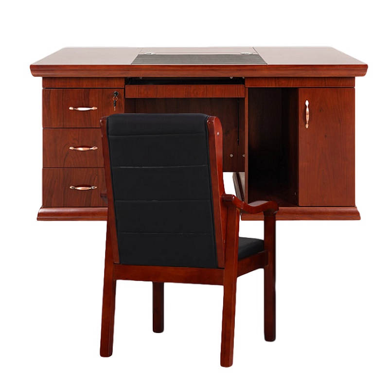 逐鹿中原木质办公桌椅电脑桌员工主管经理桌椅1.6米单人DS806办公桌椅组合颜色可选