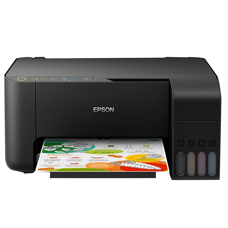 爱普生(EPSON) L3158 无线WIFI 彩色 原装墨仓式 多功能一体机 (打印、复印、扫描)家庭作业居家办公打印