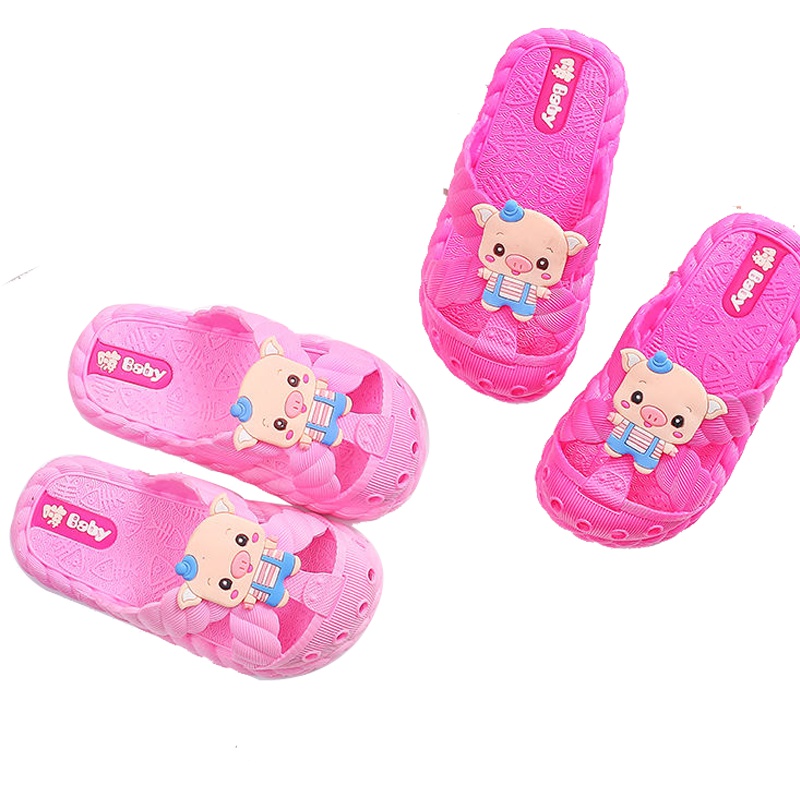 包头防滑儿童拖鞋女童男童软底宝宝浴室凉拖鞋